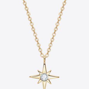 Star Pendant Moissanite Necklace For Women